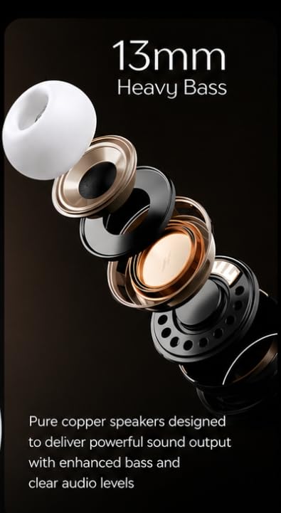 Nord Buds True Wireless Earbuds – 48H Playtime, 13mm Bass Drivers, ENC Calls, Low Latency Gaming, Bluetooth 5.0 (White)