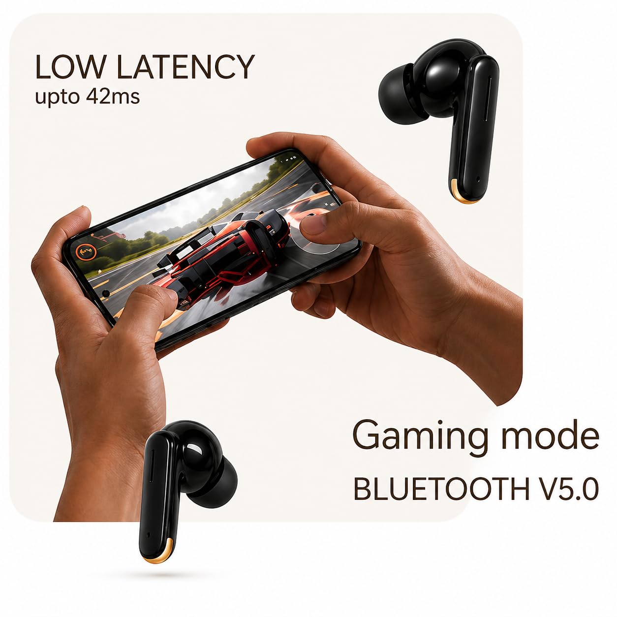 Nord Buds True Wireless Earbuds with 48 Hours Playtime, 13mm Bass Drivers, ENC Calling & Low Latency Gaming