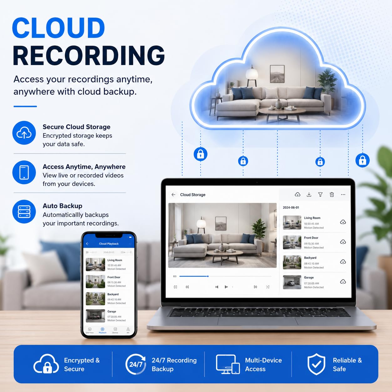 Wireless Outdoor PTZ CCTV Camera for Home Security – Dual 5MP Lens, 360° View, Night Vision & WiFi Connectivity